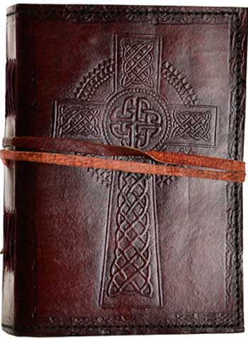 5" x 7" Celtic Cross leather w/ Latch