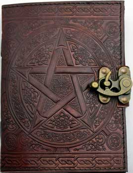 Brown Pentagram leather w/ latch