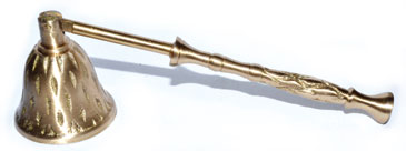 Brass Renaissance snuffer - Click Image to Close