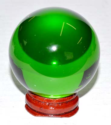 50mm Green crystal ball - Click Image to Close