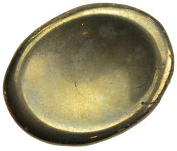 Pyrite worry stone - Click Image to Close