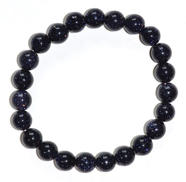 8mm Blue Goldstone bracelet - Click Image to Close