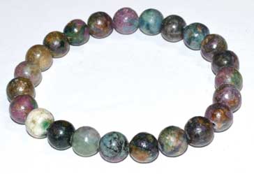 8mm Apatite, Ruby bracelet