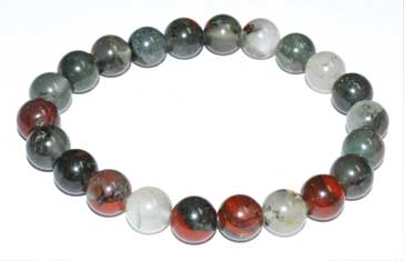 8mm Bloodstone (Seftonite) bracelet - Click Image to Close