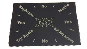 Triple Moon Pentagram pendulum mat - Click Image to Close